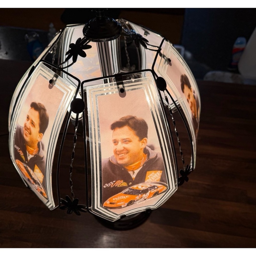 Rare Tony Stewart 3 way touch lamp.  NASCAR   The Home Depot #20. - Picture 3 of 8